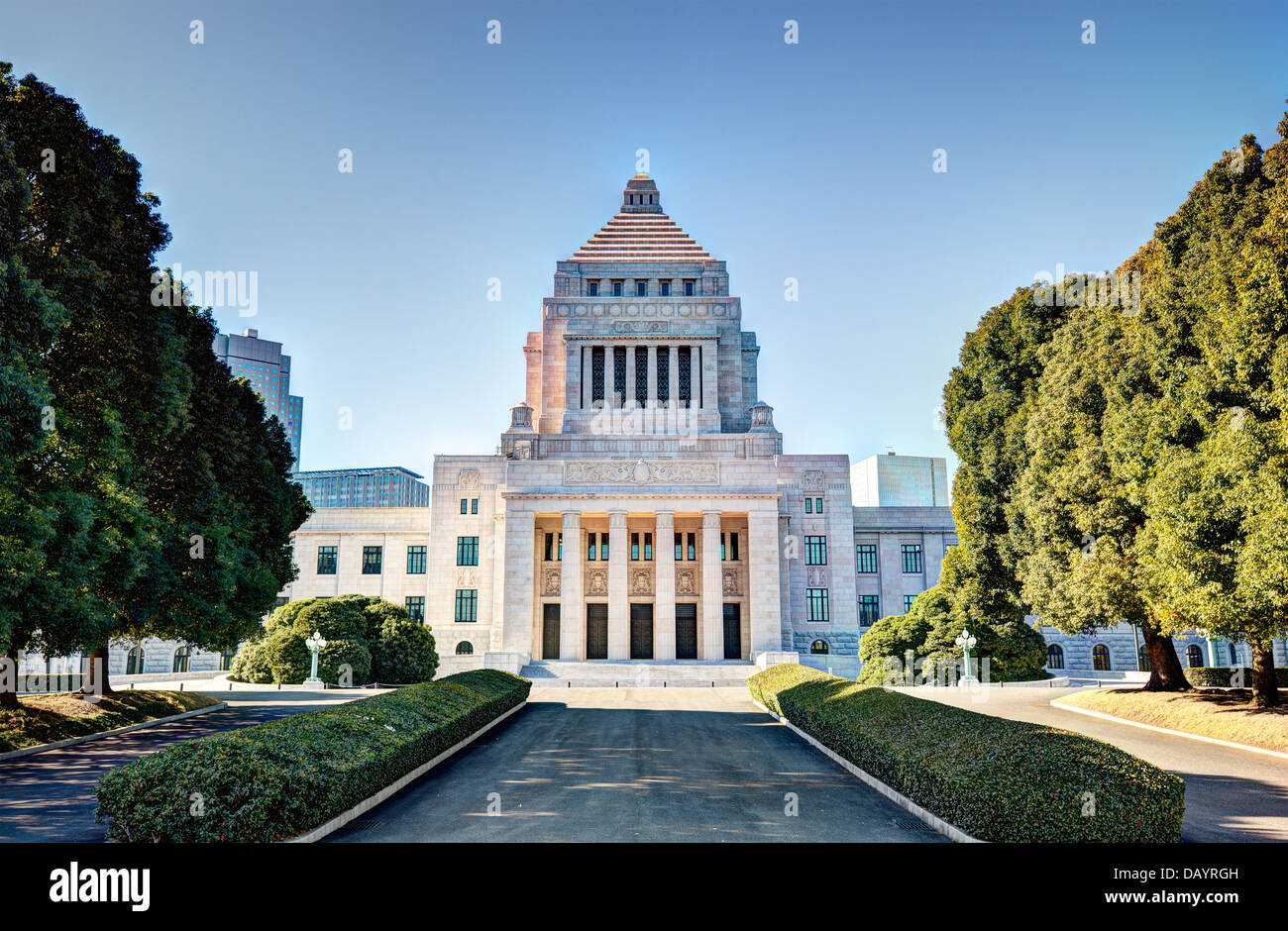 La Diète nationale Chambre du Japon. Banque D'Images