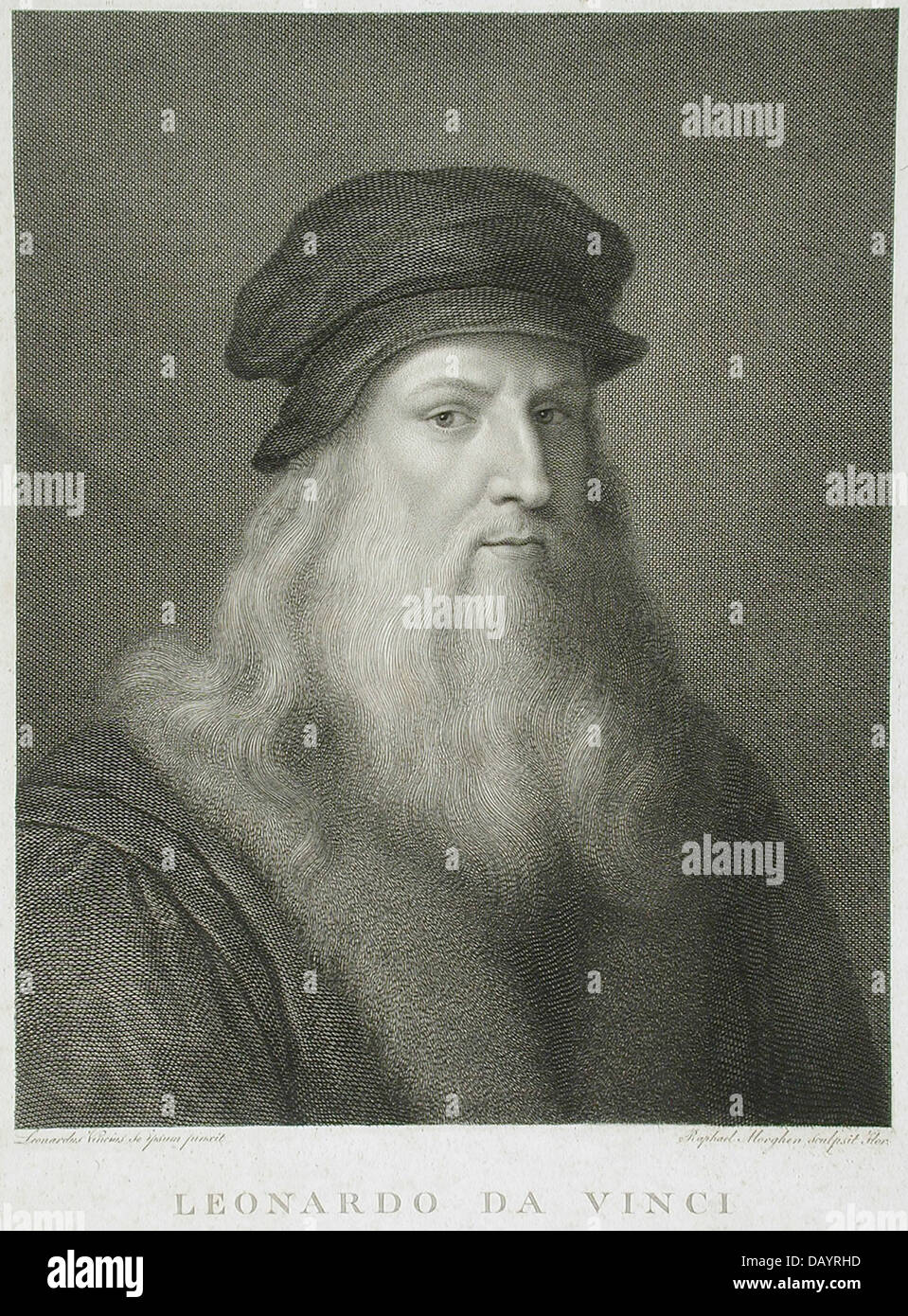 Une œuvre de Léonard de Vinci, conservée dans la collection LACMA. Cette pièce reflète l'habileté du maître dans divers médias, contribuant à la compréhension du monde de l'art de Renaissance comprise Les œuvres de Da Vinci démontrent des techniques complexes et une profonde innovation artistique. Banque D'Images