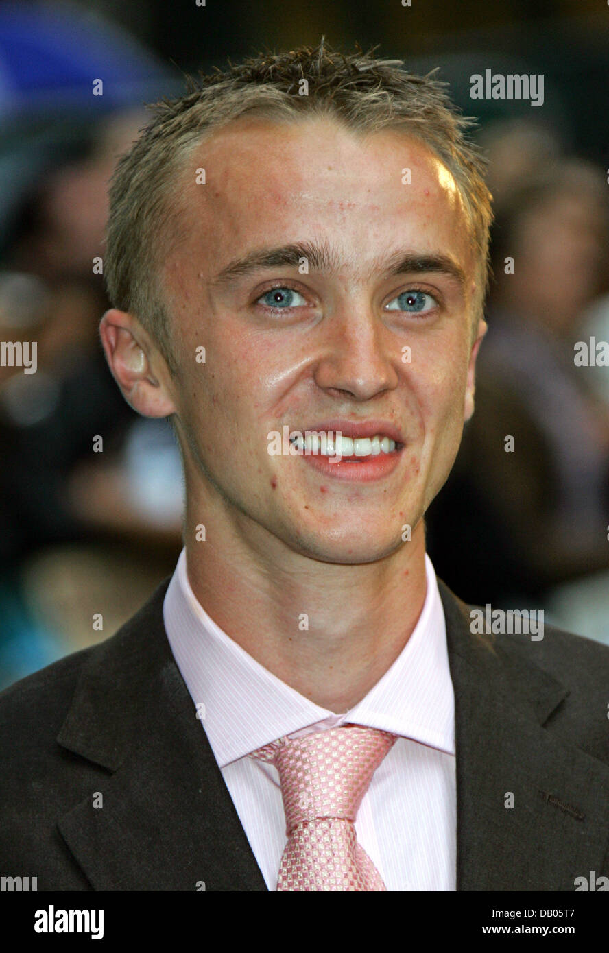 L'acteur britannique Tom Felton arrive pour le UK premiere de son film "Harry Potter et l'Ordre du Phénix' à Leicester Square à Londres, Royaume-Uni, 03 juillet 2007. Le film basé sur l'écrivain britannique Joanne K. Rowling livre populaire suite sera en salles le 12 juillet. Photo : Hubert Boesl Banque D'Images