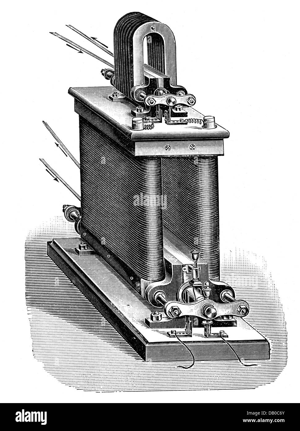 Énergie, électricité, machine électromagnétique, inventé par Henry Wilde (1833 - 1919), 1866, droits additionnels-Clearences-non disponible Banque D'Images