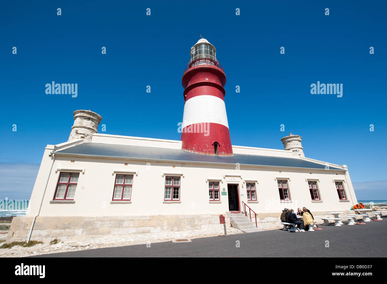 Phare de Cape Agulhas, Parc National d'Agulhas, Afrique du Sud Banque D'Images