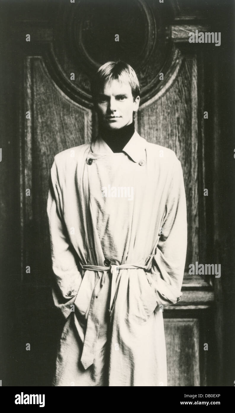STING promotional photo de musicien de rock britannique en juin 1985 Banque D'Images