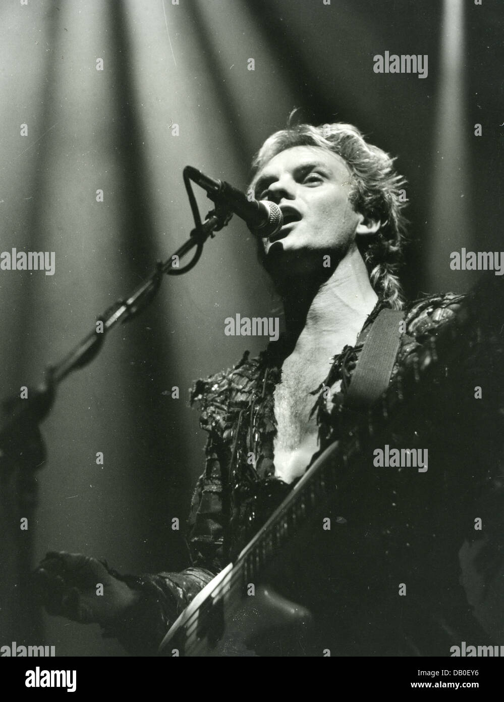 Le groupe de rock britannique de police avec Sting en décembre 1983. Photo D Hartas Banque D'Images