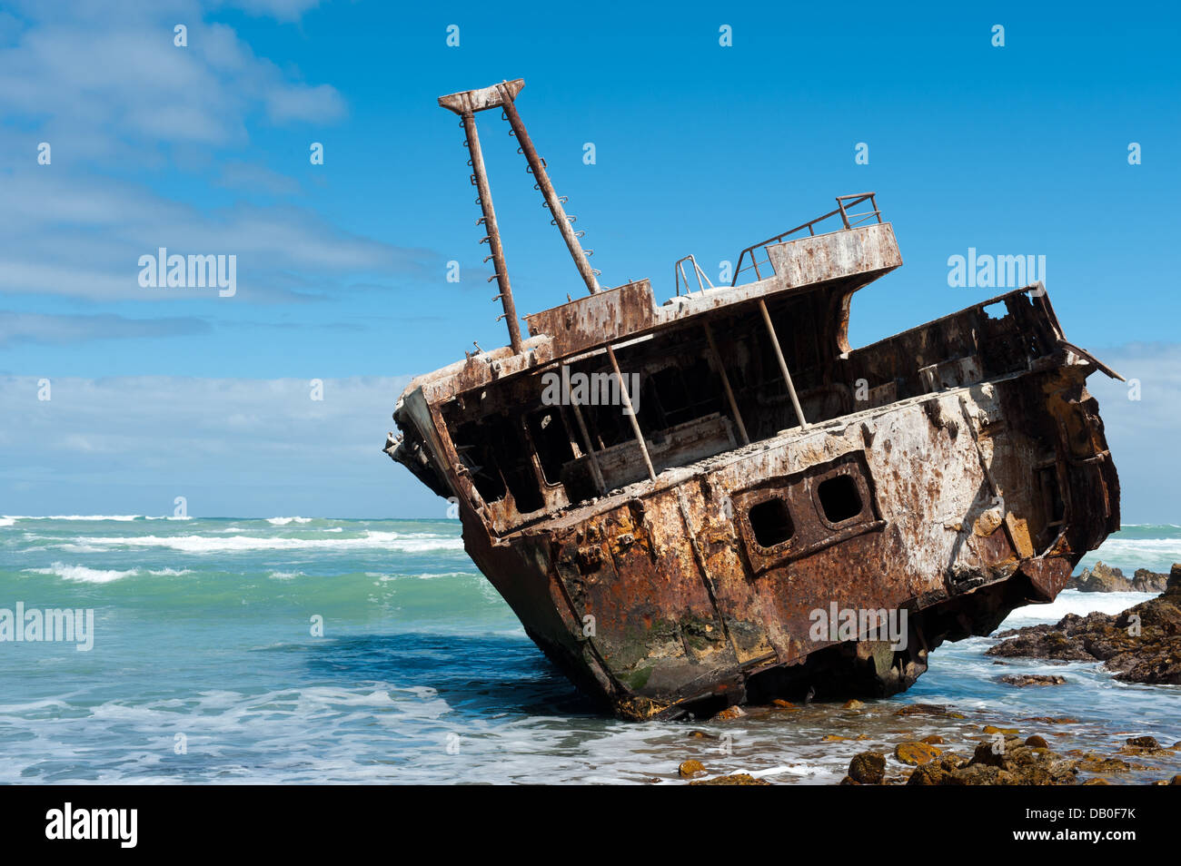 Naufrage, Cape Agulhas, Parc National d'Agulhas, Afrique du Sud Banque D'Images