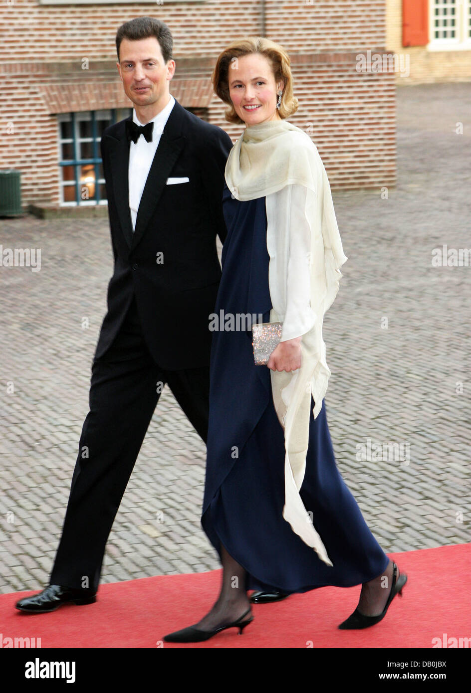 Le prince Alois et la princesse Sophie de Liechtenstein arriver à couronne néerlandaise Prince Willem-Alexander's 40th Birthday celebration à Apeldoorn, Pays-Bas, 01 septembre 2007. Photo : Albert Nieboer (Pays-Bas) Banque D'Images