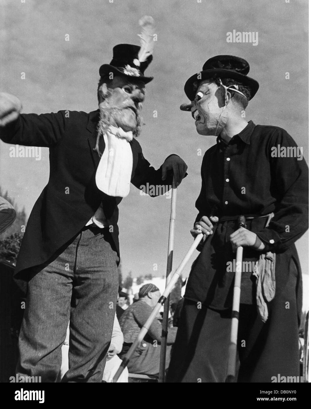 Festivités, carnaval, carnaval sur skis, skieurs costumés, Firstamm, Schliersee, 1938, droits supplémentaires-Clearences-non disponible Banque D'Images