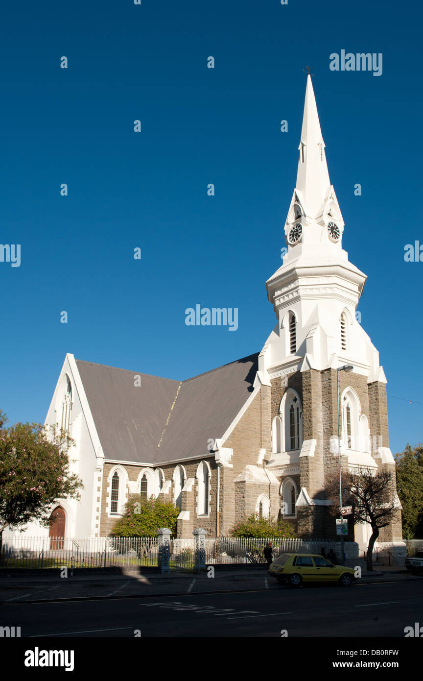 L'Église mère néerlandaise réformée néo-gothique, construite en 1892, Beaufort West, Afrique du Sud Banque D'Images