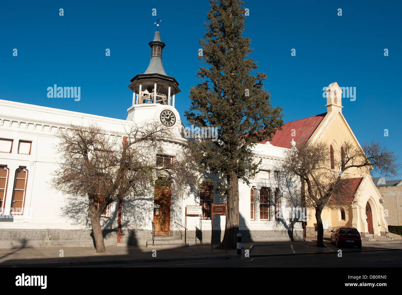 L'ancienne mairie et église de la mission néerlandaise réformée, maintenant un musée, Beaufort West, Afrique du Sud Banque D'Images
