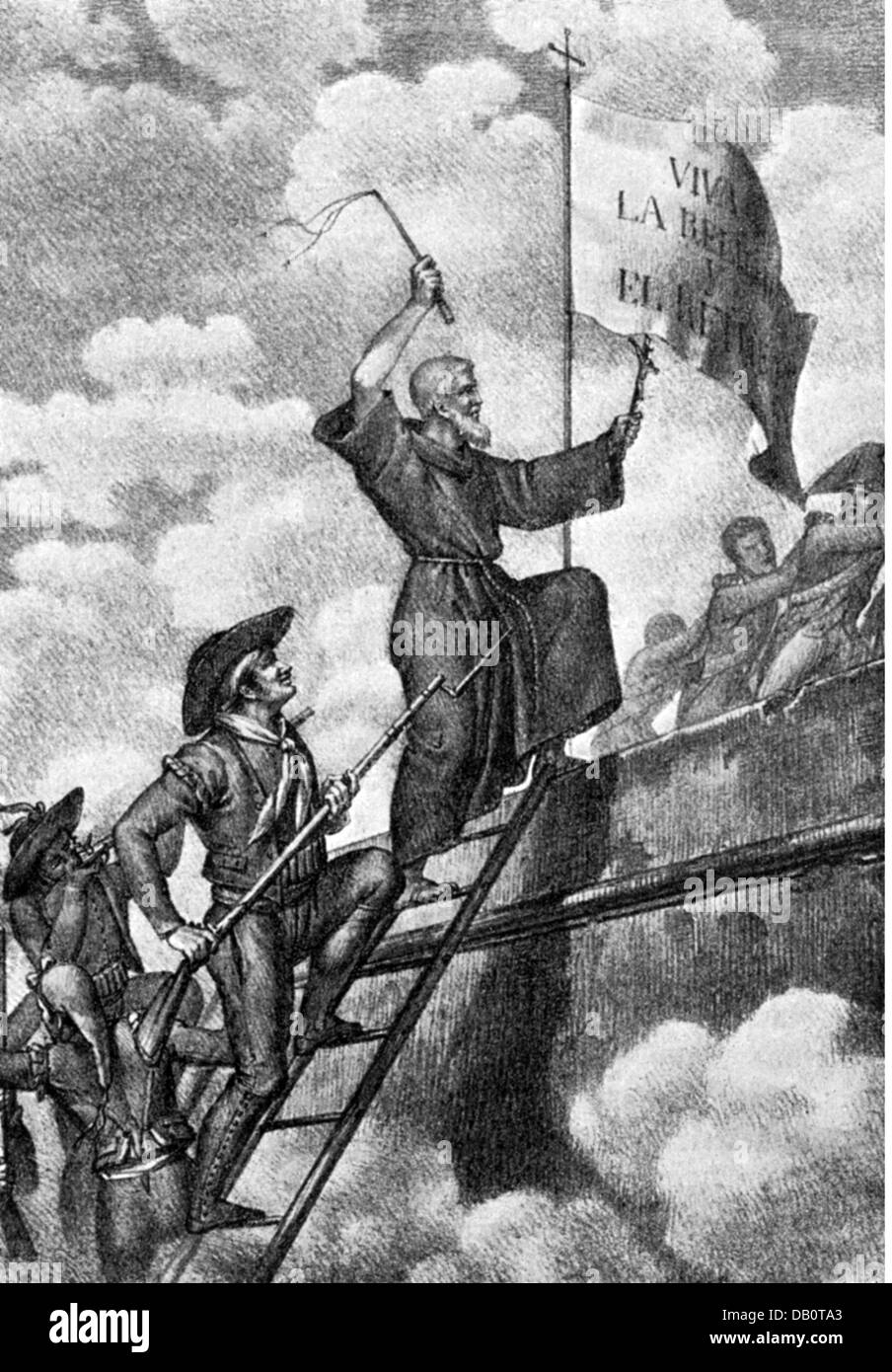 Première liste de Carlist Guerre 1833 - 1840, droits-supplémentaires-Clearences-non disponible Banque D'Images