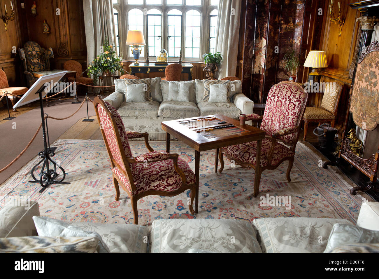 L'intérieur de Leeds Castle, Kent, Angleterre Banque D'Images