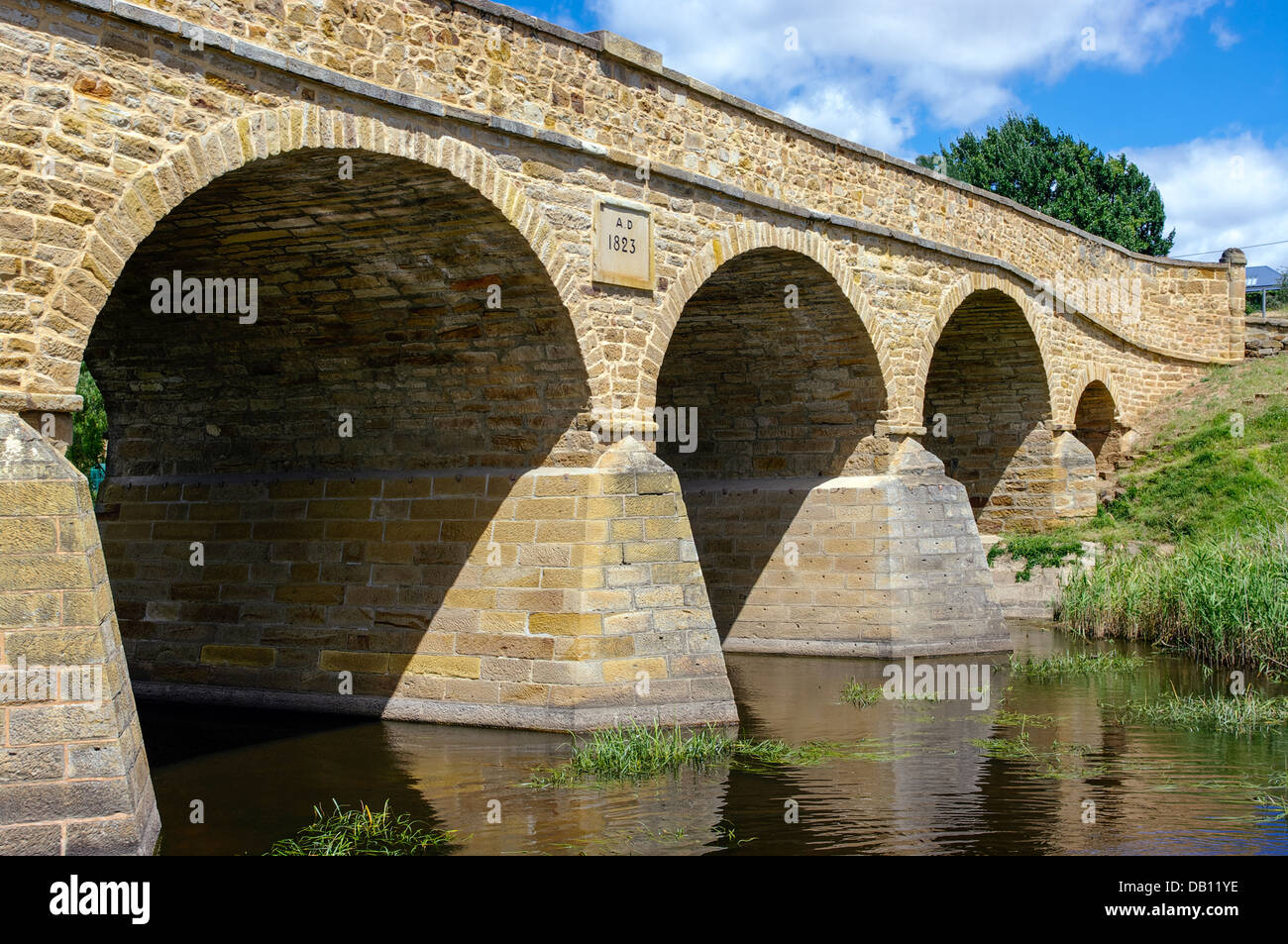 Richmond Bridge, la Tasmanie est le plus vieux pont en Australie, construit par des forçats en 1823. Banque D'Images