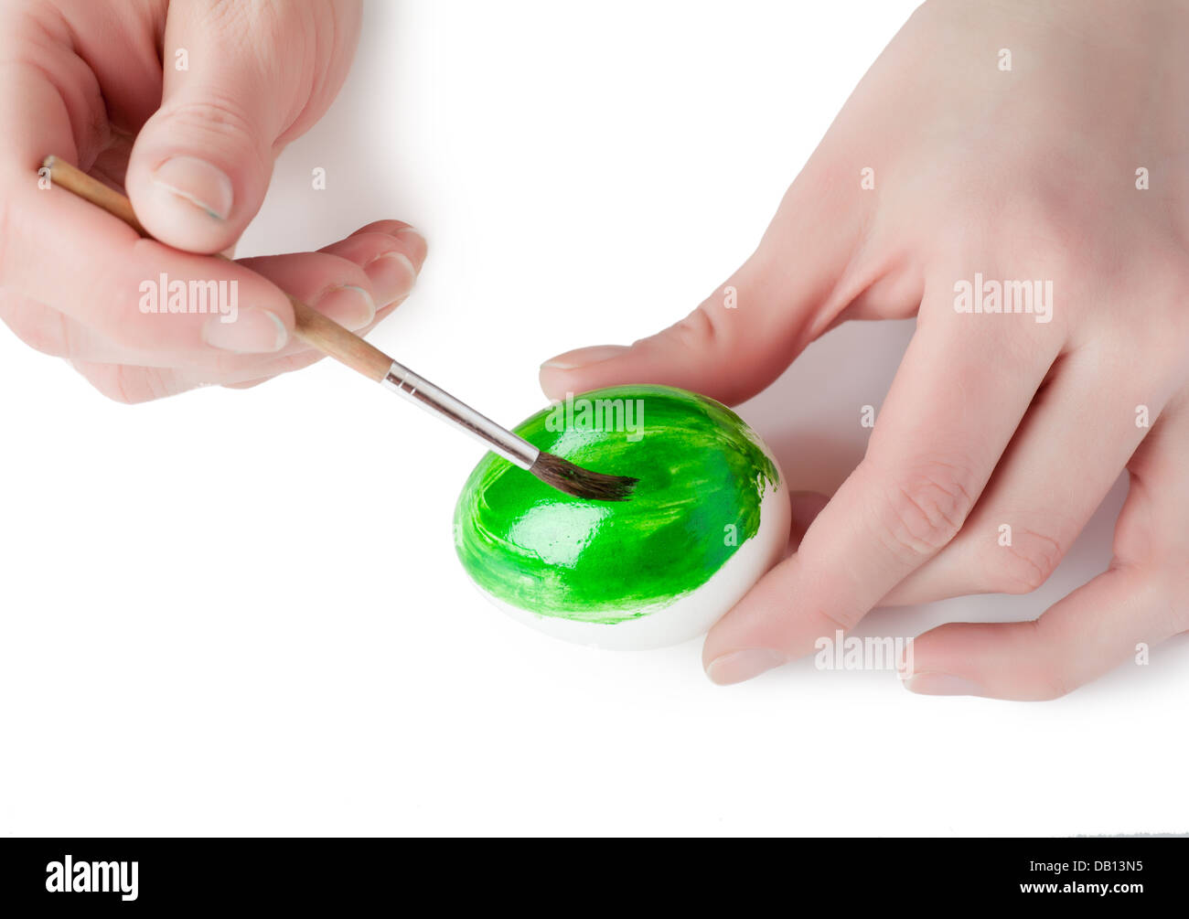 Peinture à le œuf Banque D'Images