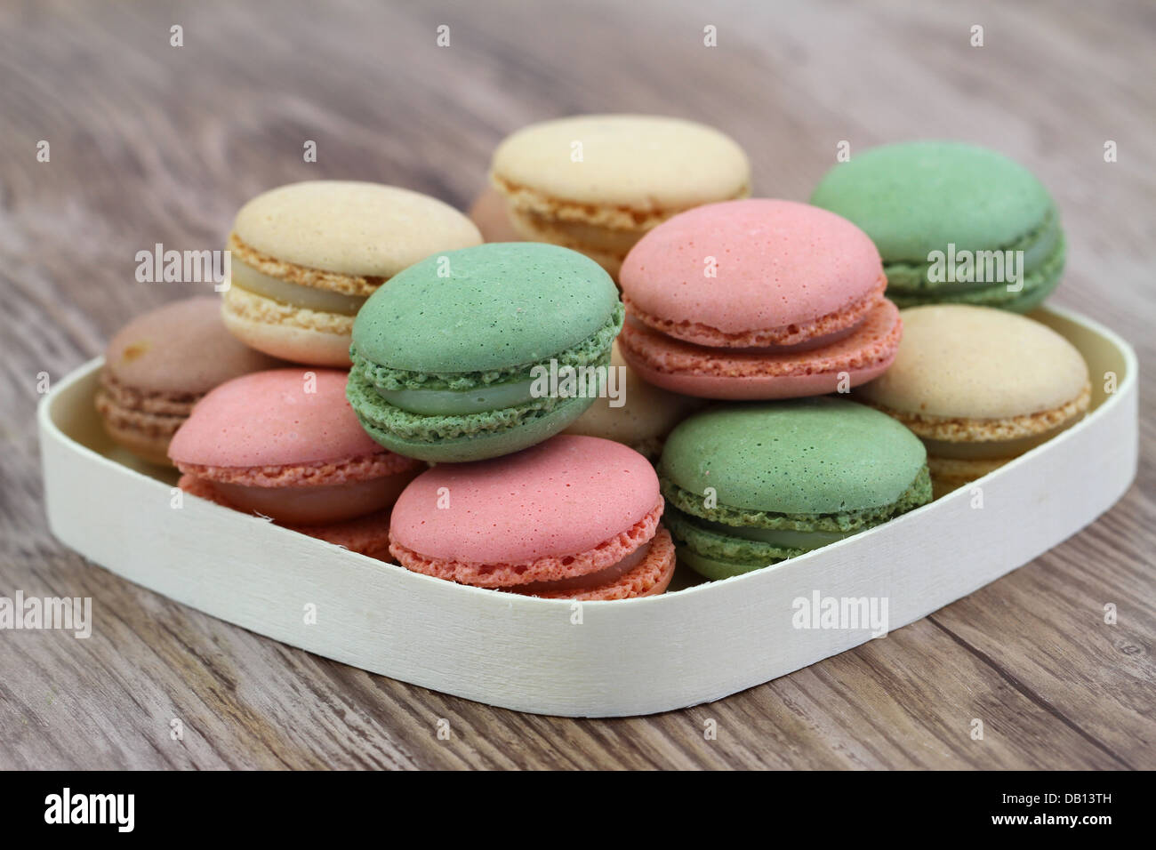 Macarons colorés Banque D'Images