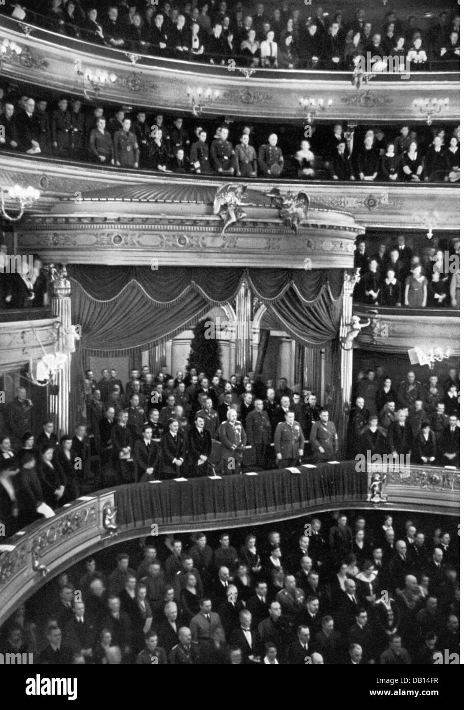 Nazisme / National socialisme, événement, manifestation à Volksauertag (jour de deuil du peuple), Staatsoper, Berlin, 27.2.1934, droits additionnels-Clearences-non disponible Banque D'Images