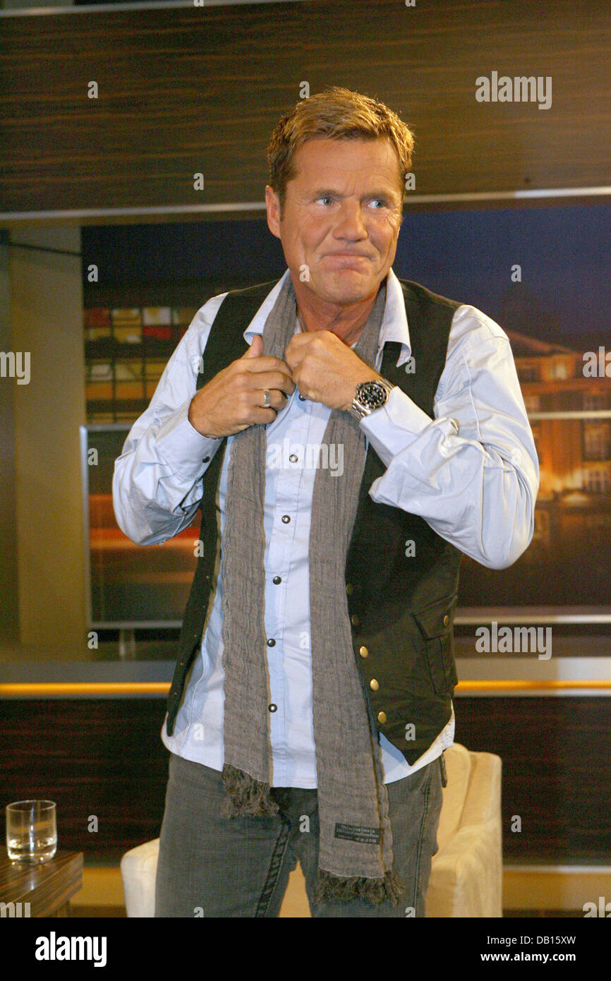 Le producteur de musique allemand Dieter Bohlen en photo après l'enregistrement de la station publique allemande ZDF talk show 'Johannes B. Kerner" à Hambourg, Allemagne, 01 novembre 2007. Photo : en mode SP (Single Pulse Jens Banque D'Images