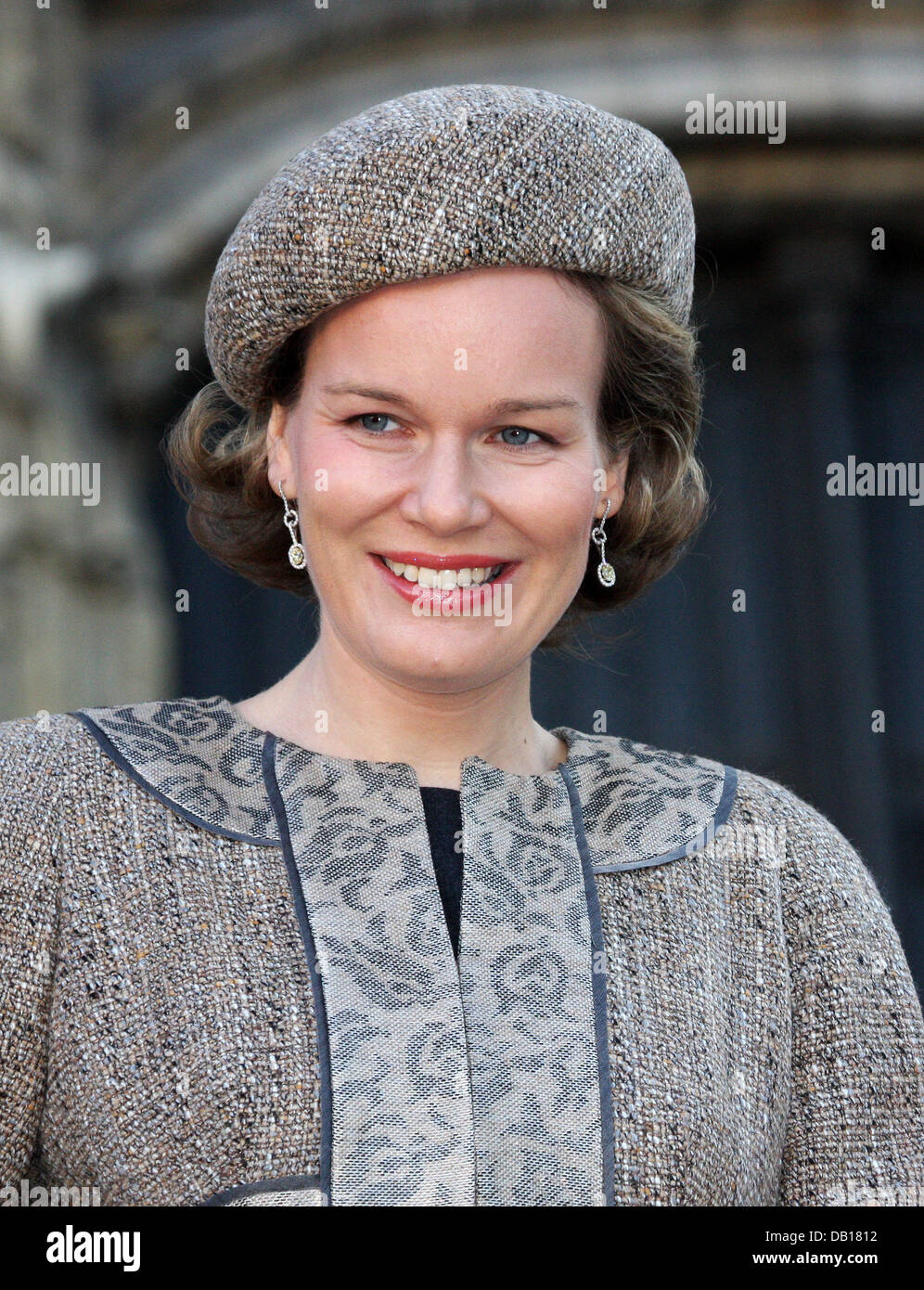 La Princesse Mathilde assiste à la "célébrations" Koningsfeest à Bruxelles, Belgique, 15 novembre 2007. Au cours de l'Koningsfeest les étudiants ont protesté contre la monarchie. Certains d'entre eux ont été prises dans costudy par la police. Photo : Albert Nieboer (Pays-Bas) Banque D'Images