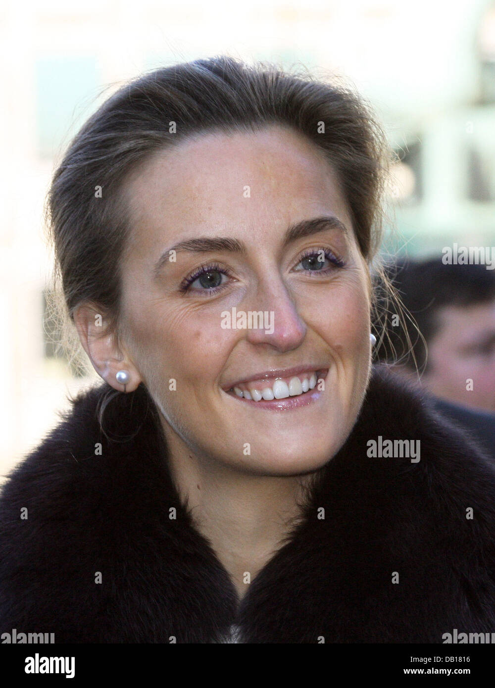 La Princesse Claire de Belgique participe à la "fête des Koningsfeest à Bruxelles, Belgique, 15 novembre 2007. Au cours de l'Koningsfeest les étudiants ont protesté contre la monarchie. Certains d'entre eux ont été prises dans costudy par la police. Photo : Albert Nieboer (Pays-Bas) Banque D'Images