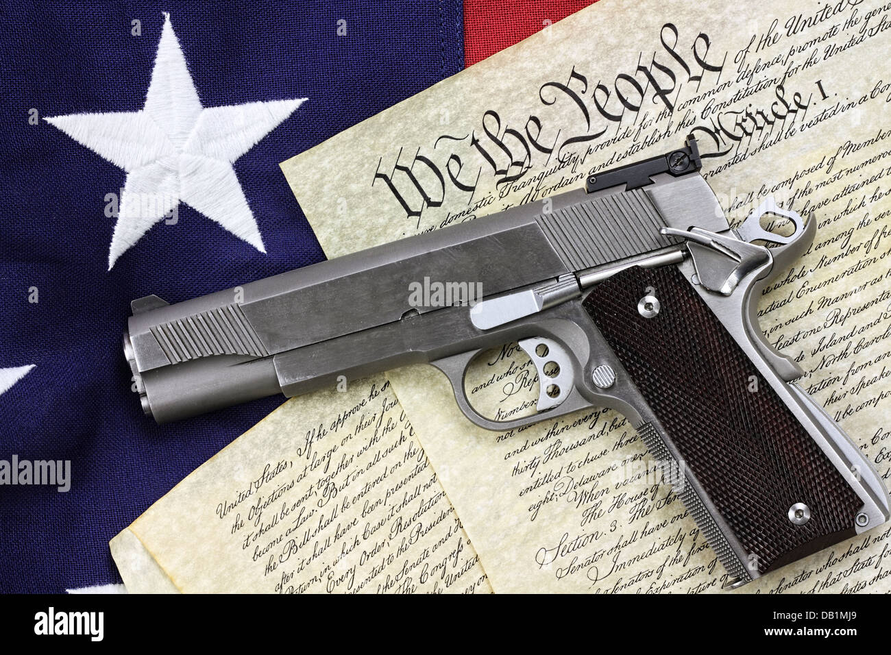 Constitution et des armes à feu Banque D'Images