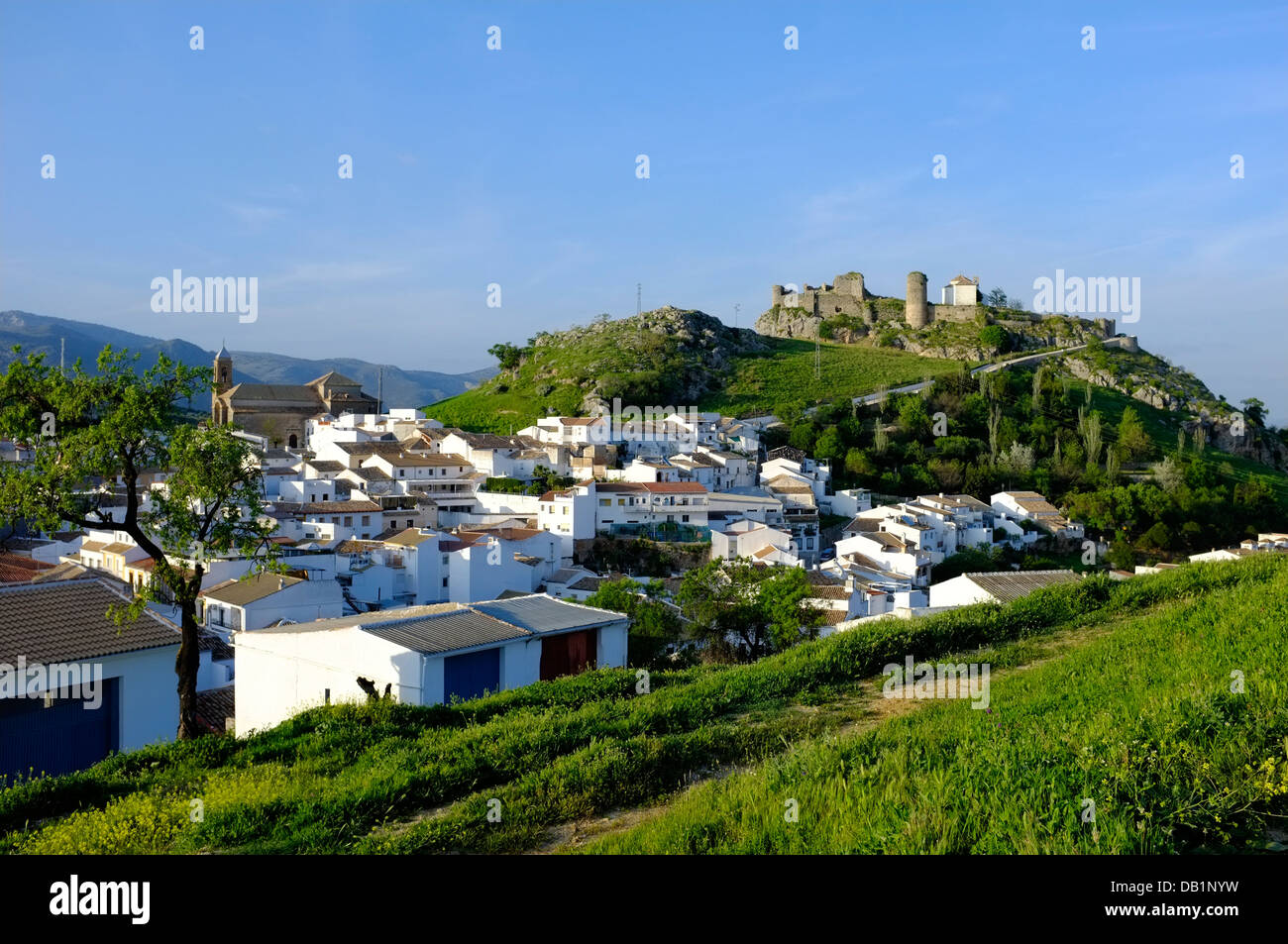 La ville de Carcabuey, Andalousie. Espagne Banque D'Images