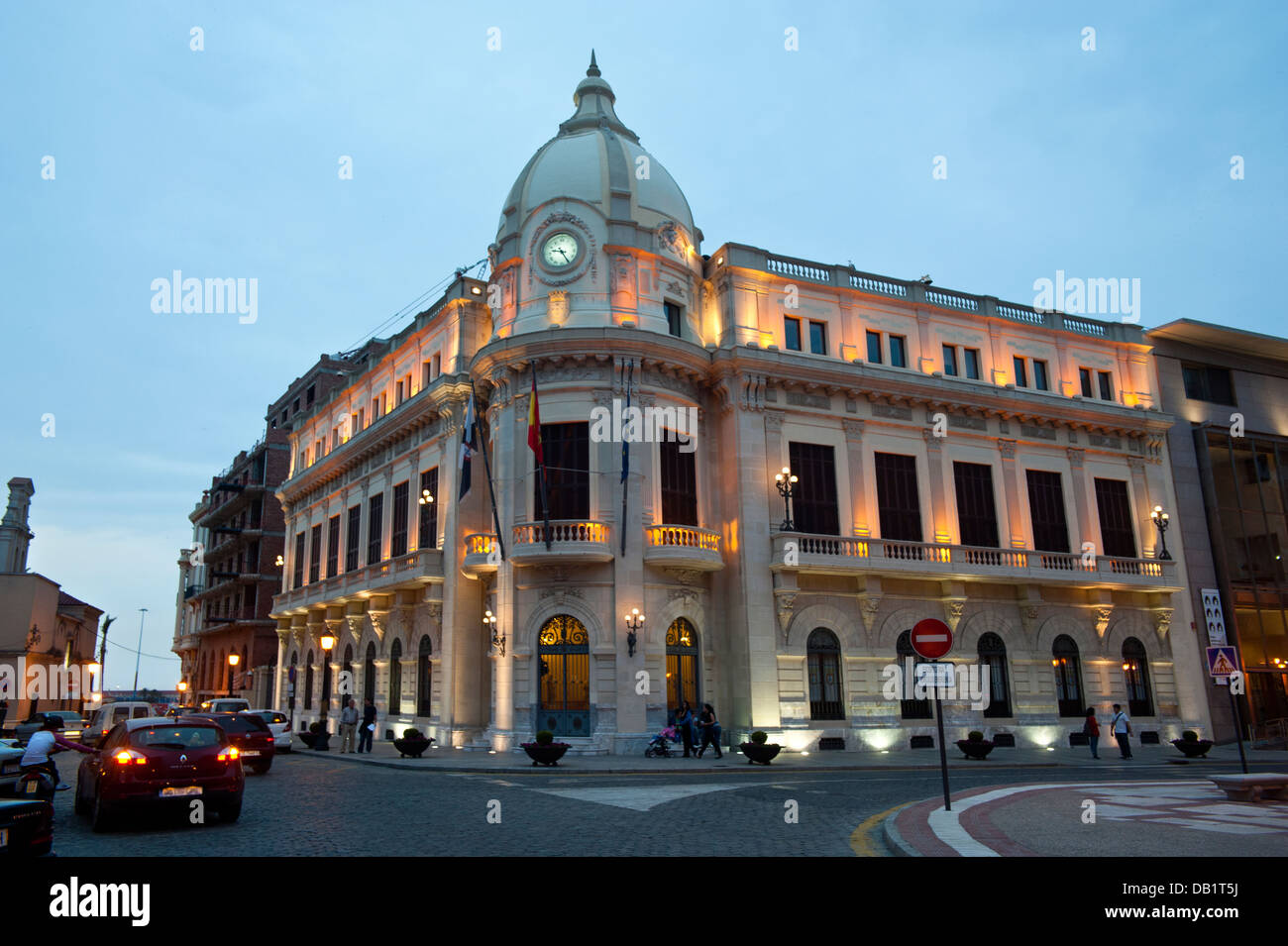 Palacio de la Asamblea ( Hôtel de Ville ) Ceuta . L'Espagne. Banque D'Images