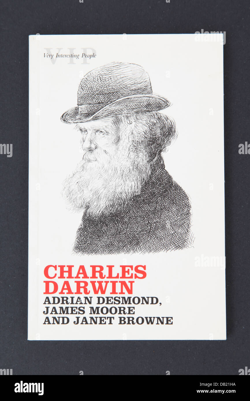 Une biographie de Charles Darwin par Adrian Desmond, James Moore et Janet Browne. Banque D'Images