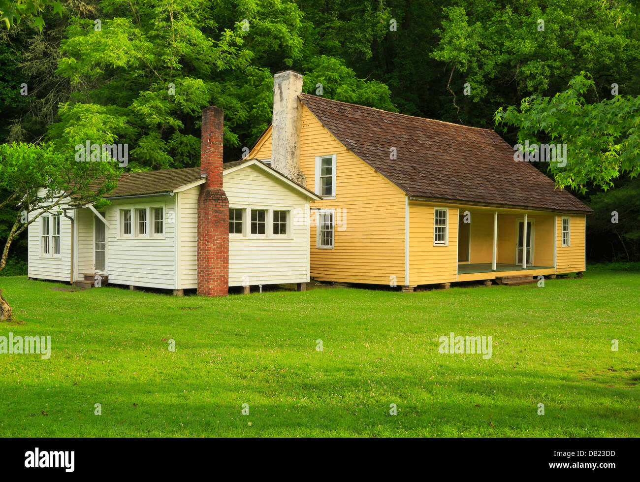 Palmer House dans le site Cataloochee Valley, parc national des Great Smoky Mountains, North Carolina, USA Banque D'Images