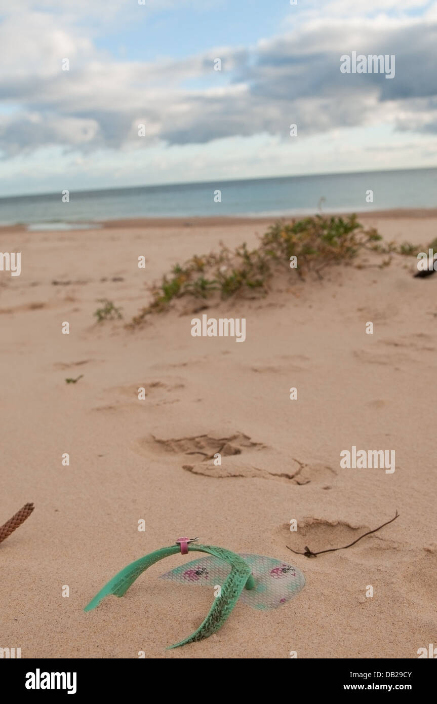 Un string abandonnés sur la plage de christies à Adelaide, Australie du Sud Banque D'Images