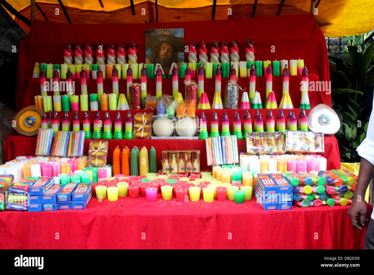 Des bougies de cire à la foire de Bandra Banque D'Images