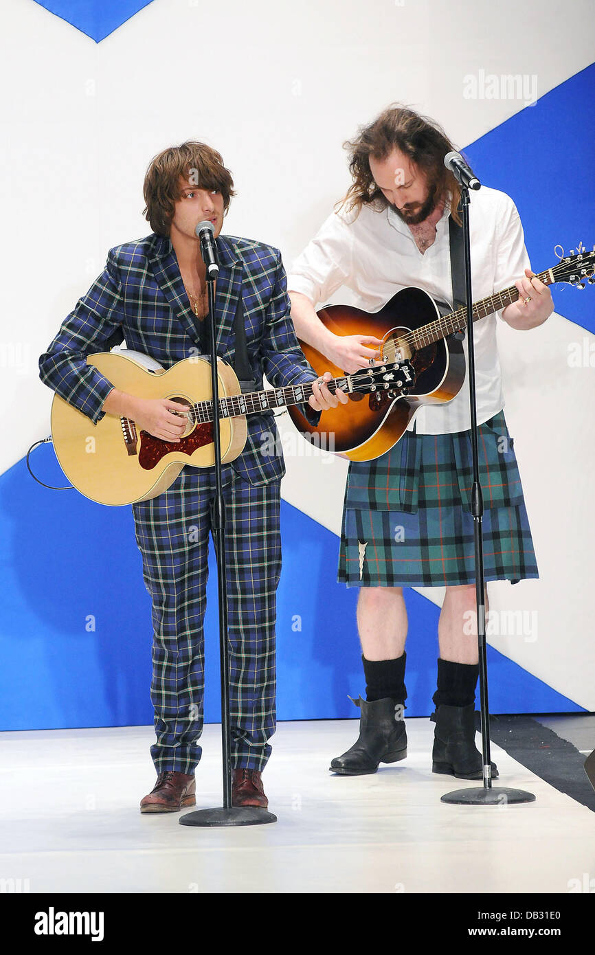 Paolo Nutini 'Dressed 9e édition annuelle de Kilt' charity fashion show au Hammerstein Ballroom. La ville de New York, USA - 05.04.11 Banque D'Images