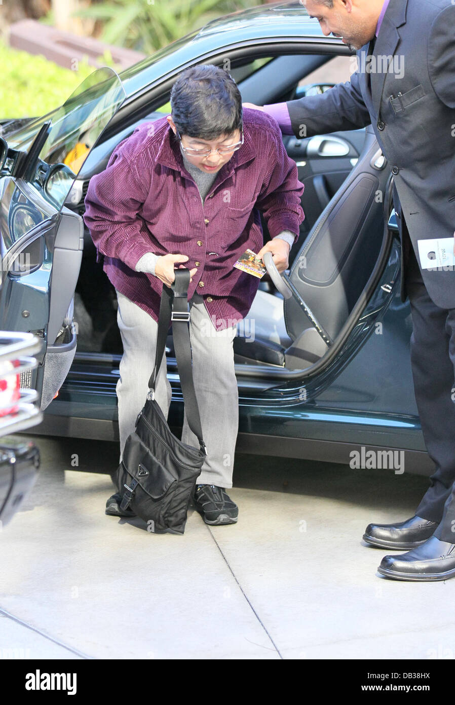 Célébrités de Kultida arriver au Staples Center en avant du jeu NBA entre les Los Angeles Lakers et San Antonio Spurs Los Angeles, Californie Banque D'Images