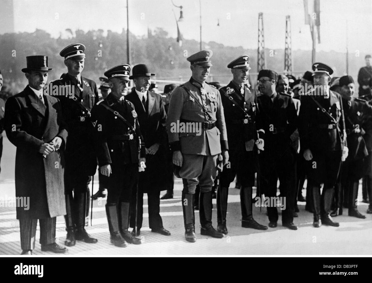 National-socialisme, organisations, police, délégation de la police allemande en Italie, 20.10.1936, droits additionnels-Clearences-non disponible Banque D'Images