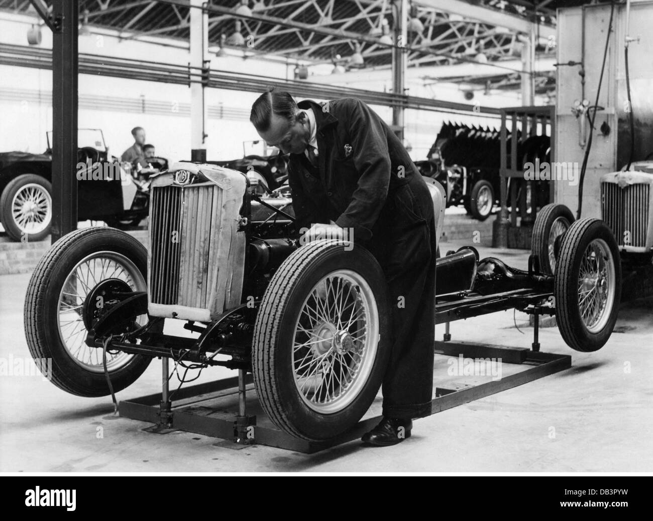 Industrie, industrie automobile, MG (garages Morris), fait de MG 'TG', Grande-Bretagne, fin des années 1940, , droits additionnels-Clearences-non disponible Banque D'Images