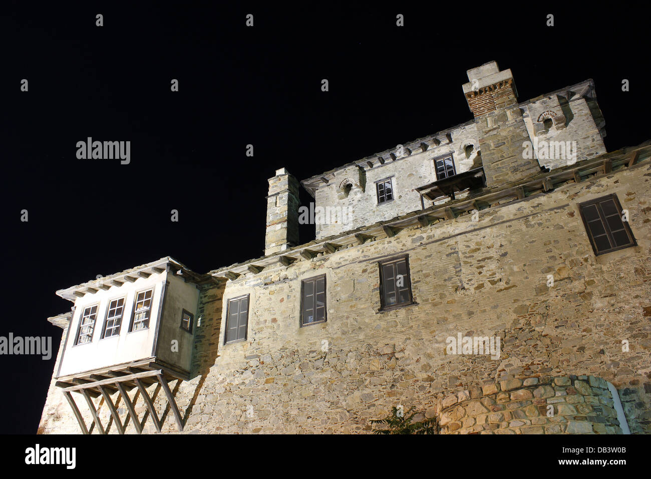 La vieille tour de Ouranoupolis Chalkidiki Banque D'Images