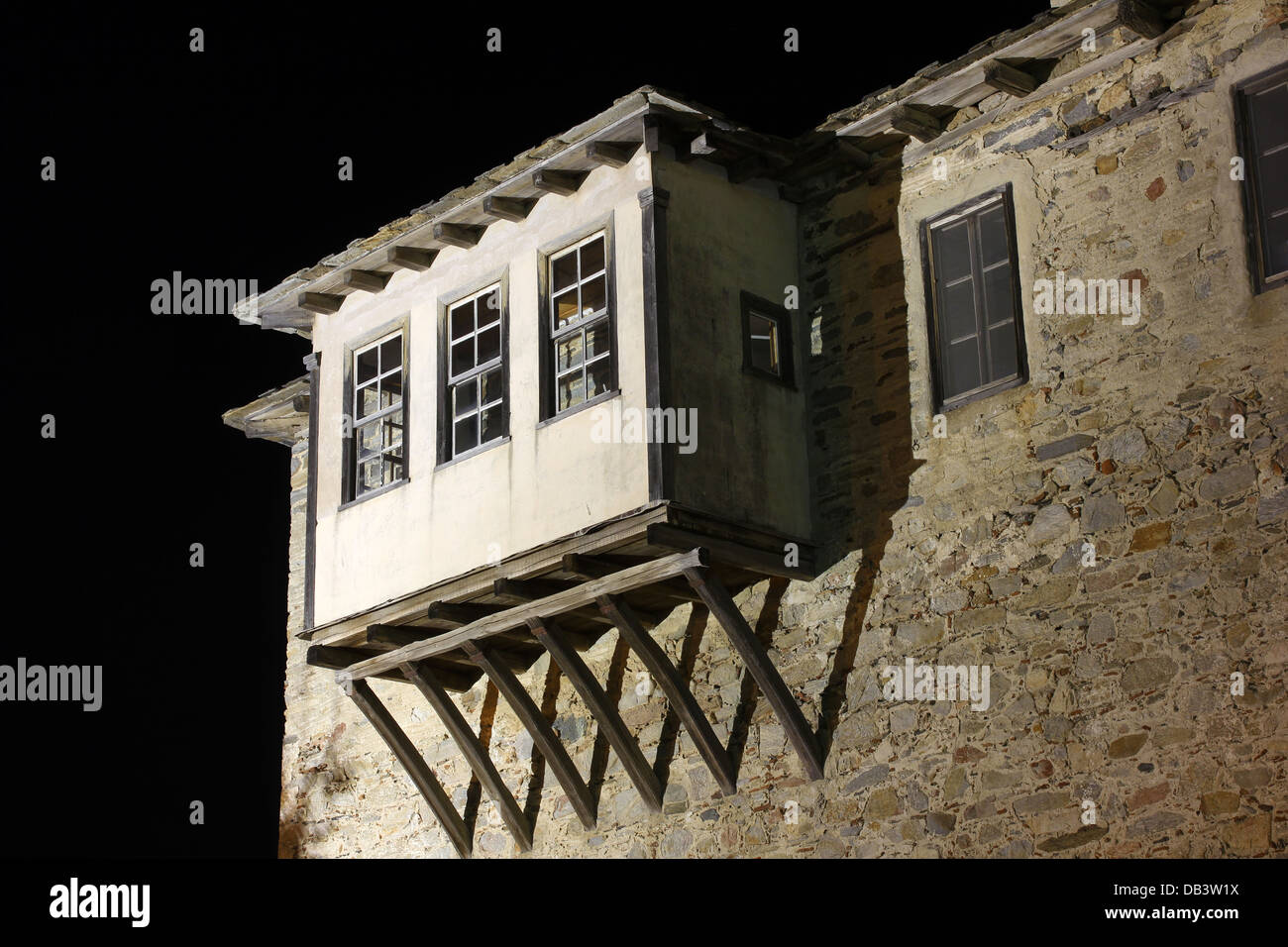 La vieille tour de Ouranoupolis Chalkidiki Banque D'Images