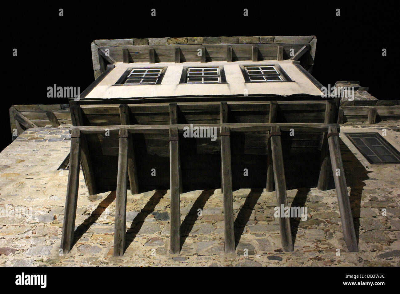 La vieille tour de Ouranoupolis Chalkidiki Banque D'Images