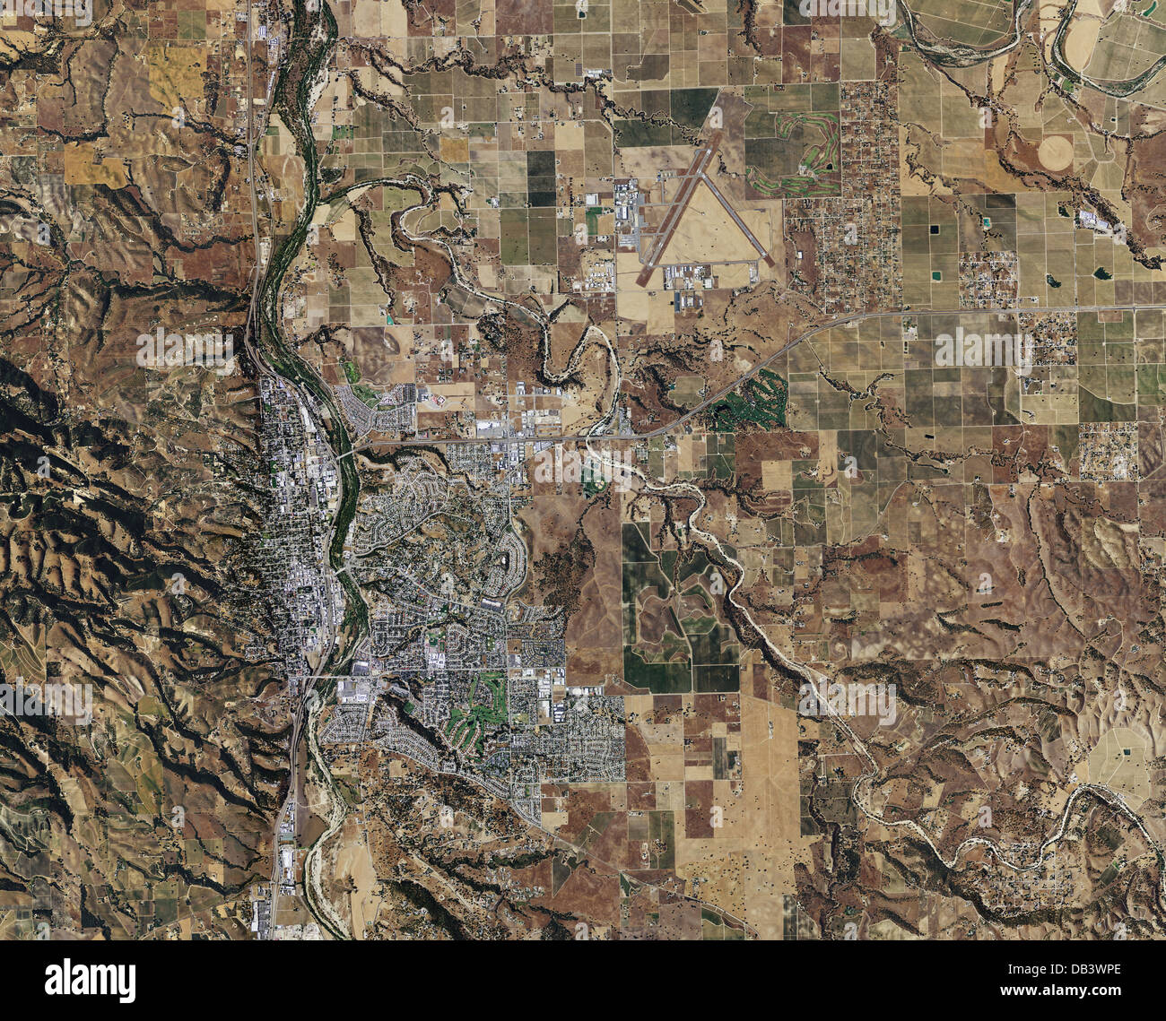 Photo aérienne du site de Paso Robles, Californie Banque D'Images