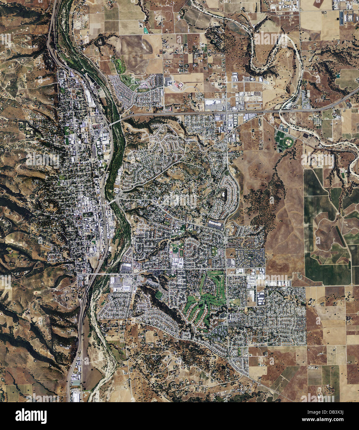 Photo aérienne du site de Paso Robles, Californie Banque D'Images