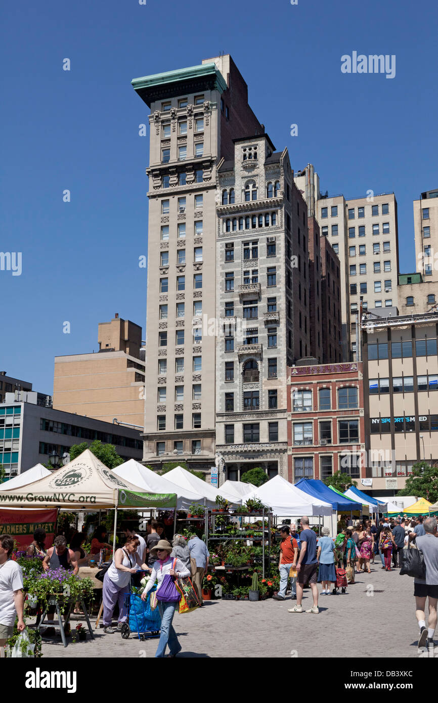 Union Square greenmarket, New York City Banque D'Images