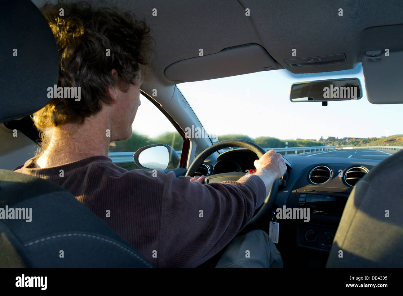 Location de voiture Espagne Banque D'Images