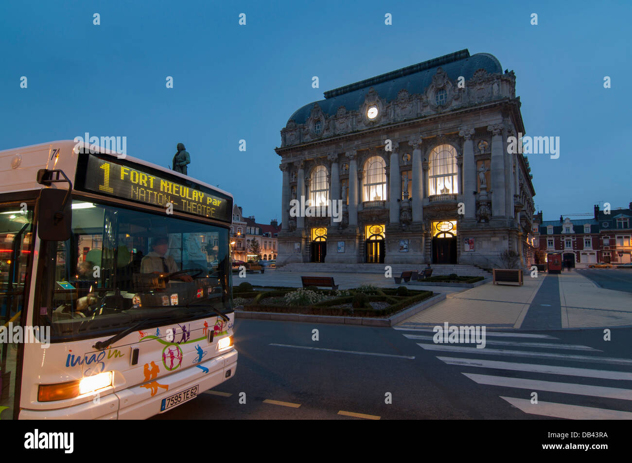 Europe, France, Nord Pas de Calais, Calais Grand Theatre Banque D'Images