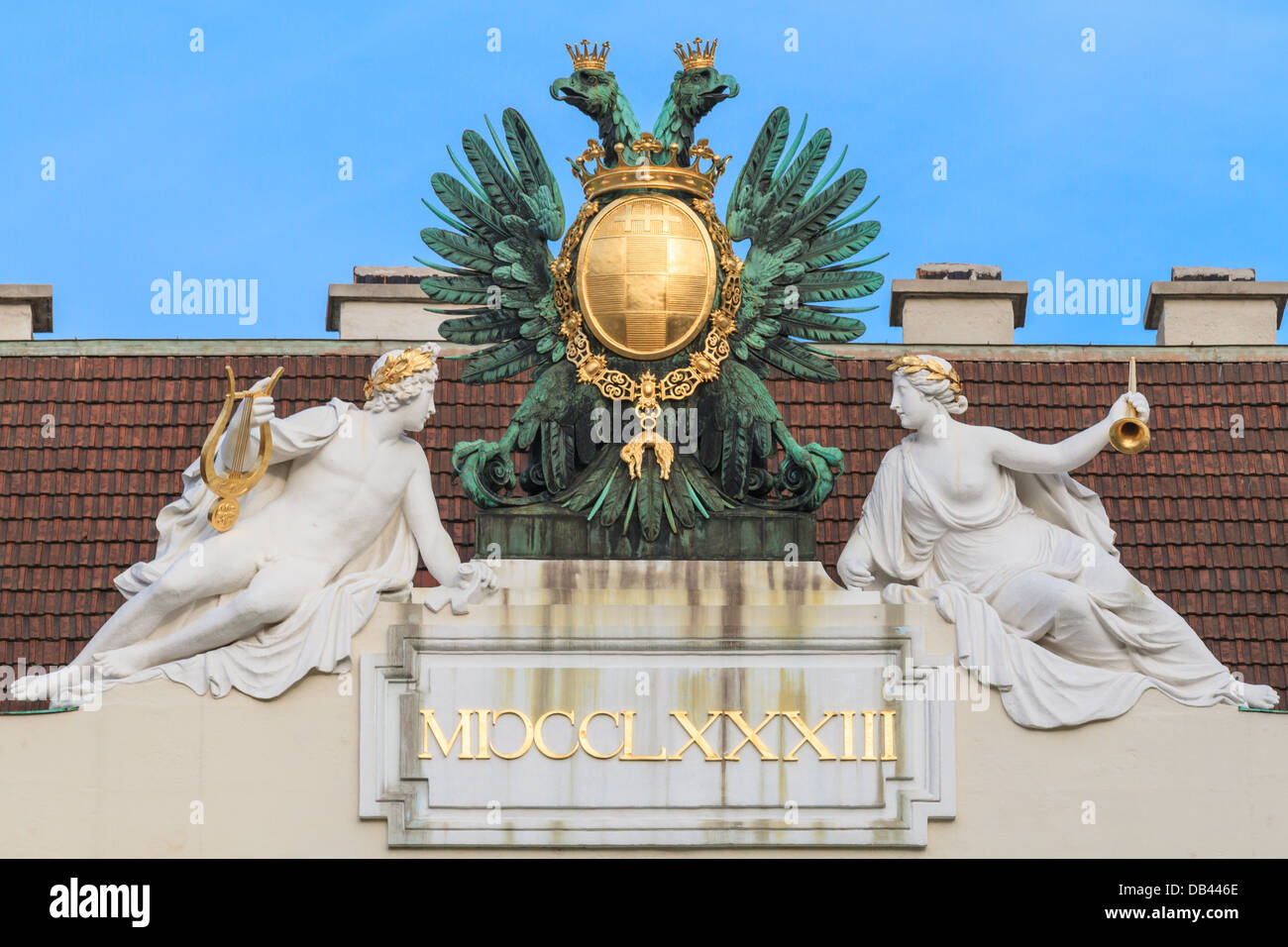 Vienne, Autriche - Aigle sur Imperial Palace Banque D'Images