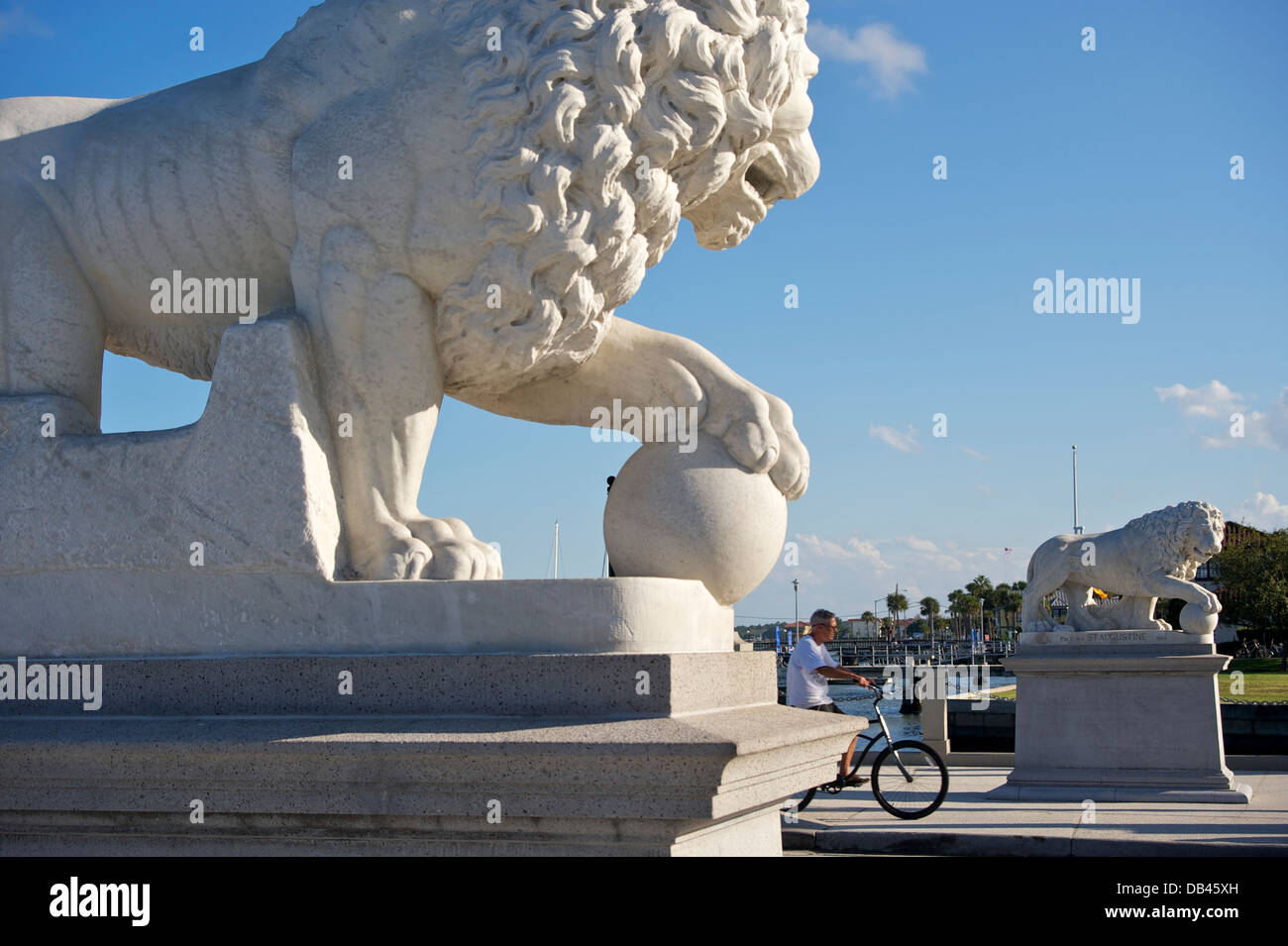 Bridge of Lions, Saint Augustine, Floride Banque D'Images