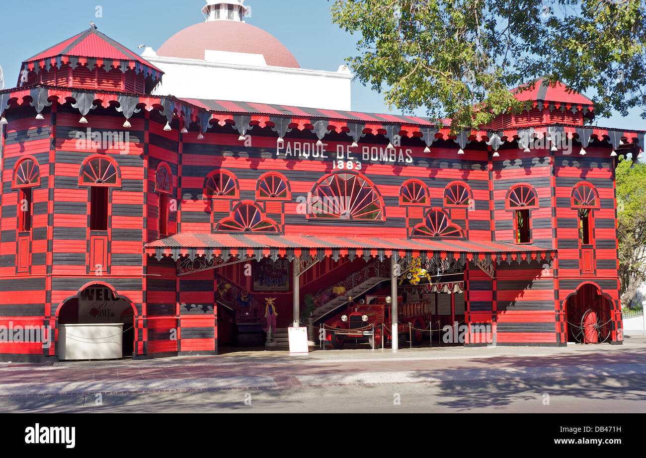 Parque de bombas, Ponce, Puerto Rico Banque D'Images
