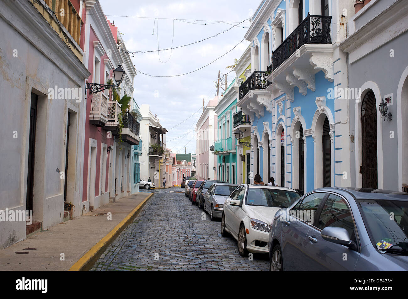 Scène de rue, San Juan, Puerto Rico Banque D'Images