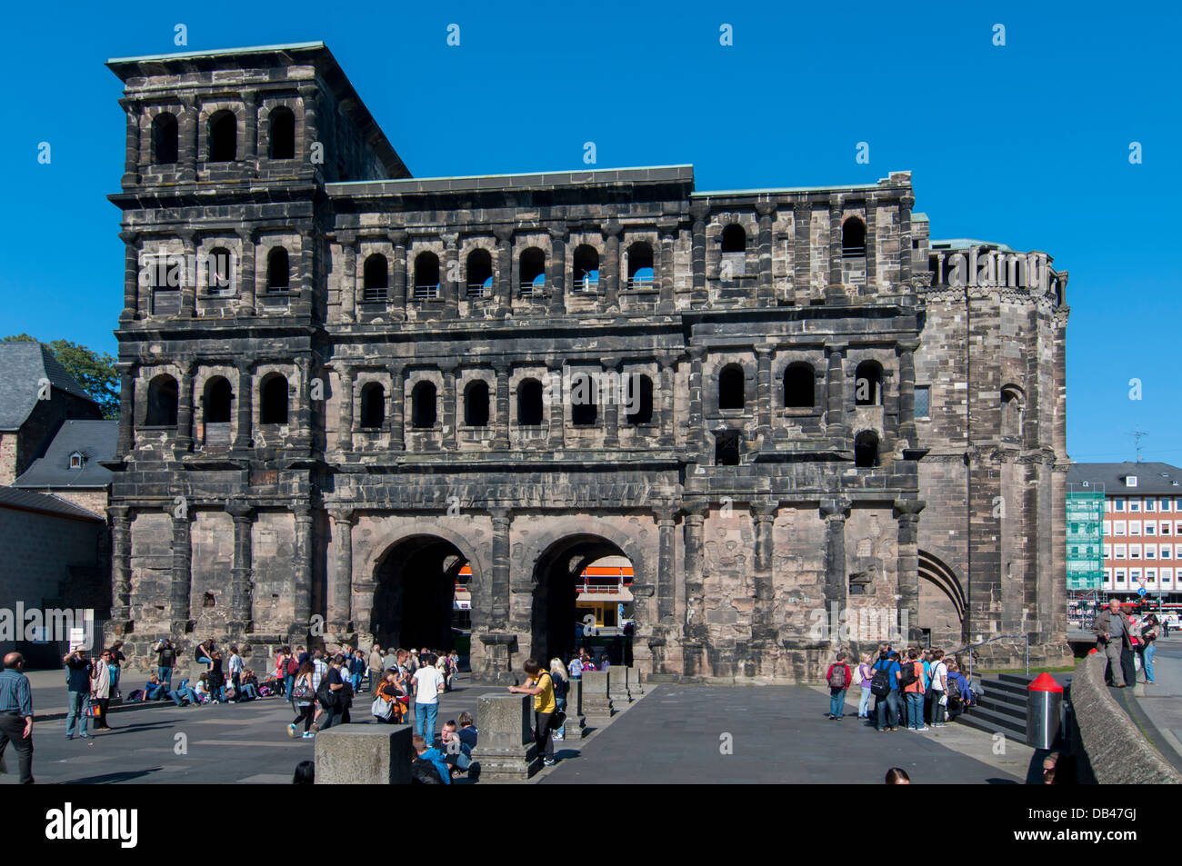 L'Europe, l'Allemagne, l'Rheinland-Pfaltz, Trèves, Porta Nigra Banque D'Images