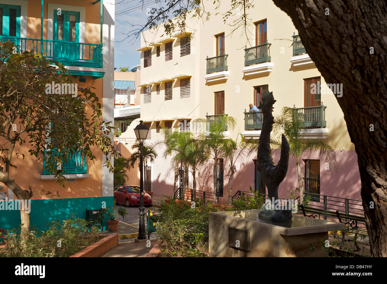 Scène de rue, San Juan, Puerto Rico Banque D'Images