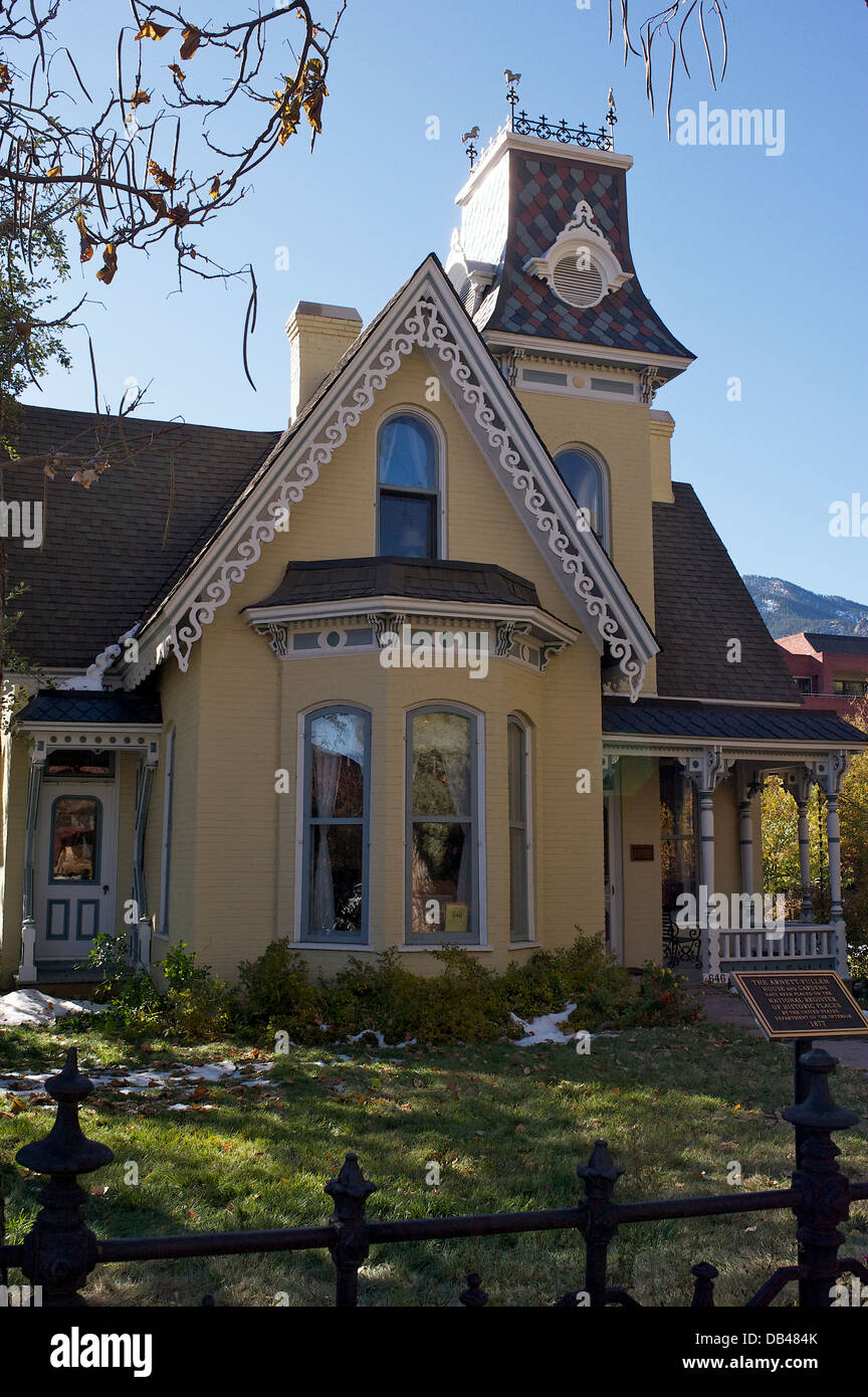 Maison Arnett-Fullen, Boulder, Colorado, USA Banque D'Images