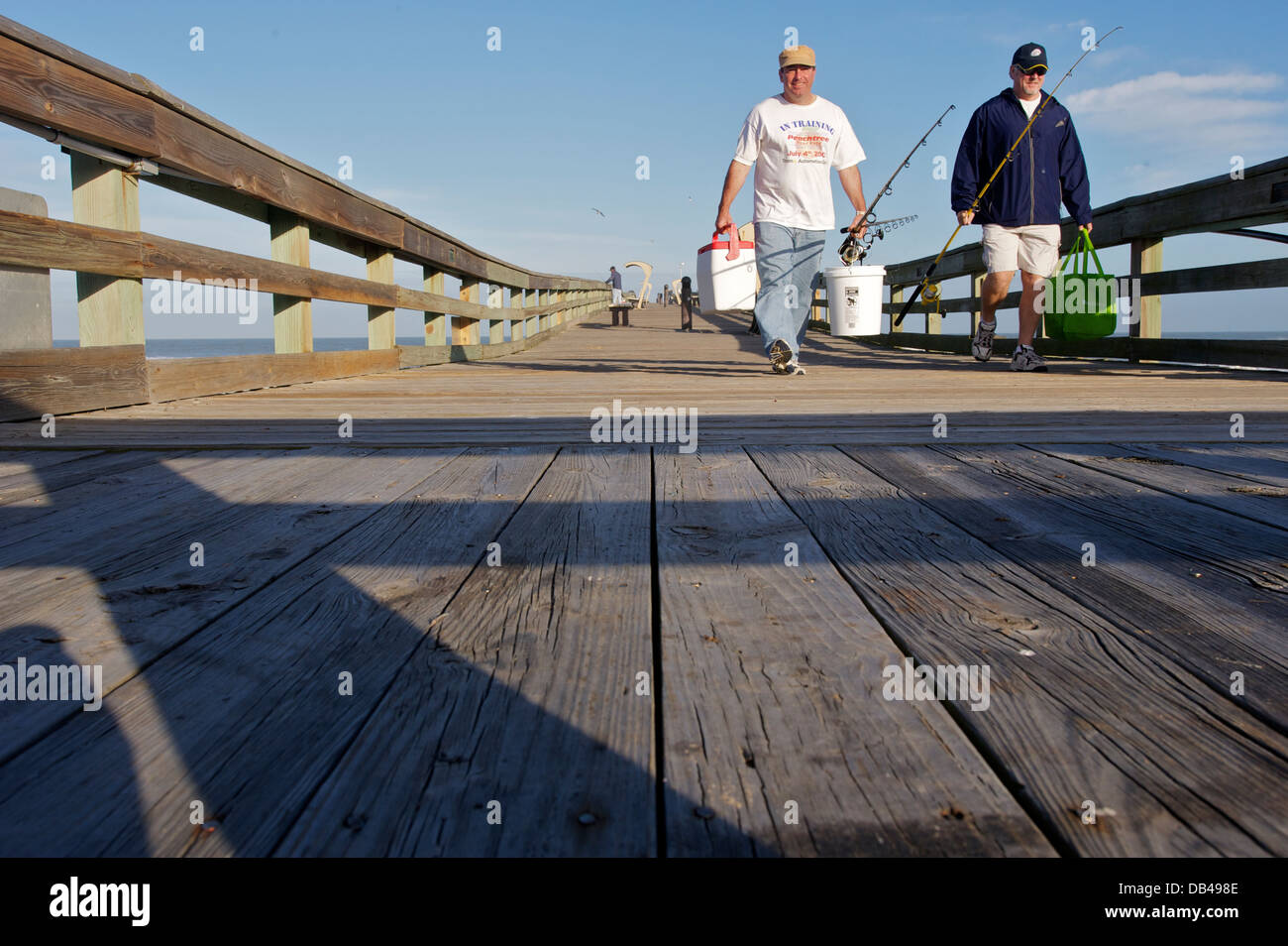 Pier, St Augustine Beach, Florida, USA Banque D'Images