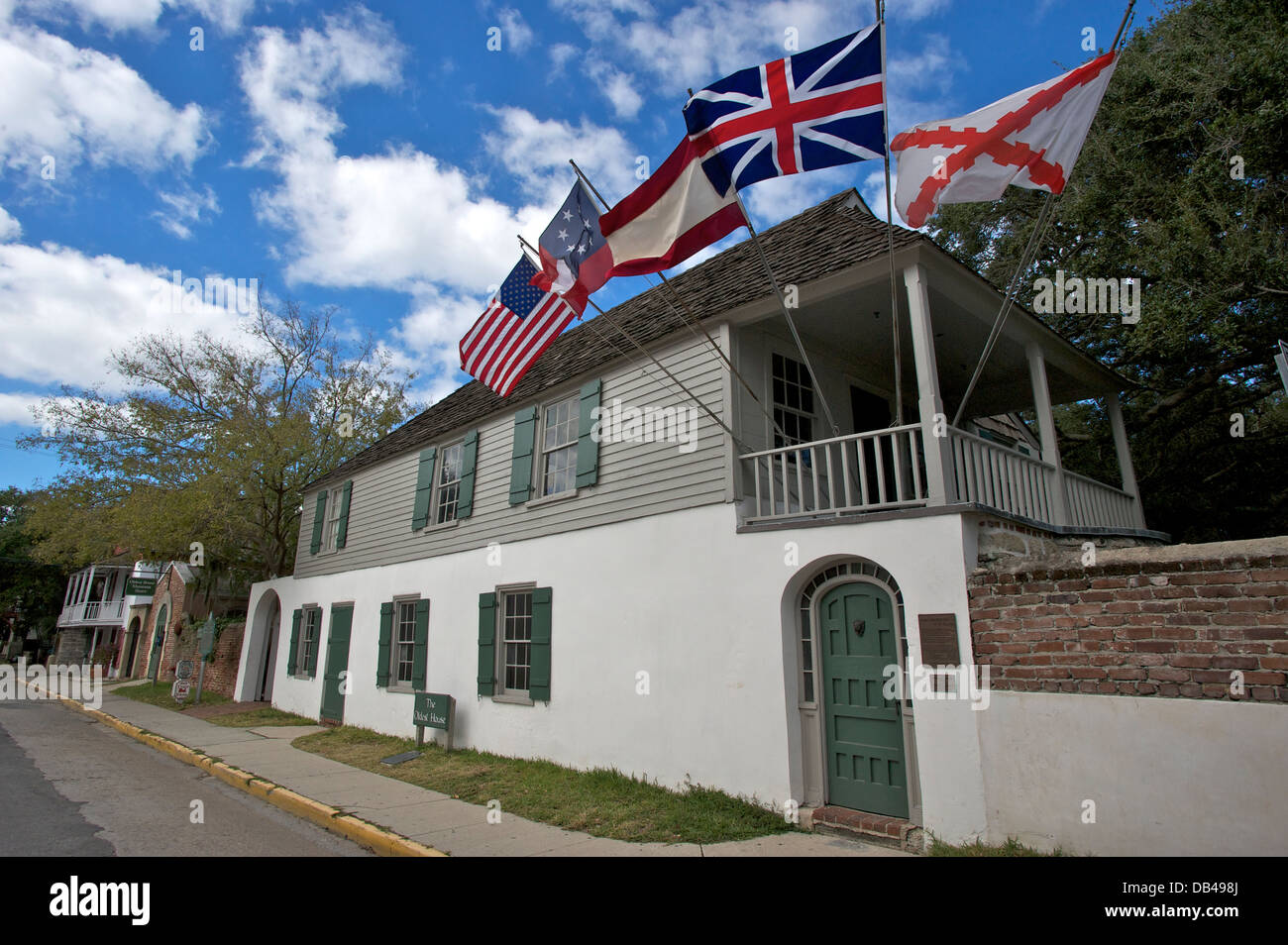 Plus ancienne Maison Musée, Saint Augustine, Floride, USA Banque D'Images