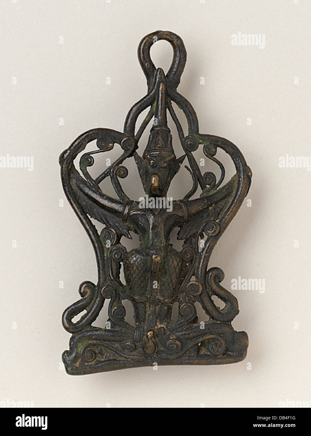 Paire de l'apparat avec Garuda et Hanuman AC1994.236.1.1-.2 (3 de 3) Banque D'Images